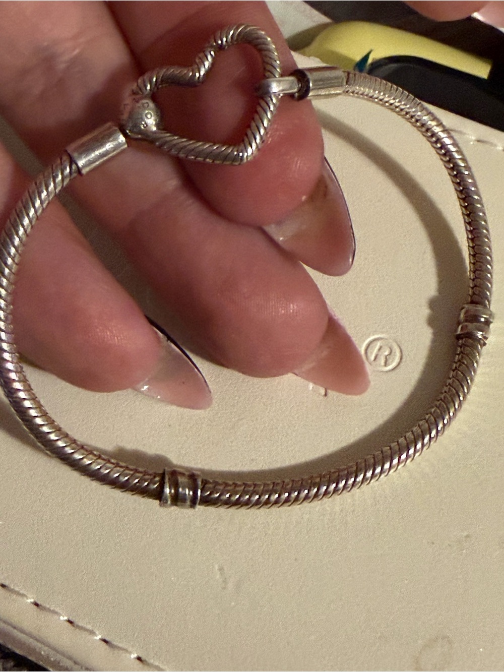 Pandora Heart Closure Snake Bracelet #569539C00